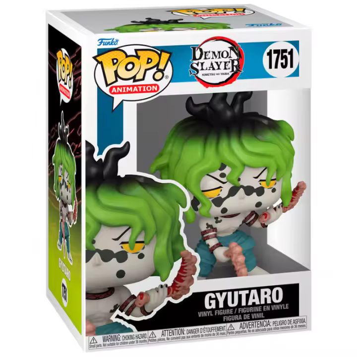 Figura Pop Demon Slayer Kimetsu No Yaiba Gyutaro-Figura de Vinilo Coleccionable - Idea de Regalo- Mercancia Oficial - Juguetes para Niños y Adultos - Movies Fans - Muñeco para Coleccionistas y Exposición - 1