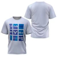 Camiseta De Badminton Para Hombre Con Estampado Rayado De Lujo Corta Secado Rápido Verano Deporte Tenis Casual O-Neck Polyester - details 18