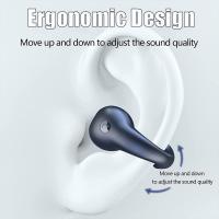 Auriculares Inalámbricos de Oído Abierto (X22) SAB-A364 Auriculares de conducción ósea Bluetooth 5.3, Ear-Clip de Oreja Abierta inalámbrica Auriculares Reproducción de 40H con HD Mic, Auriculares Inalambricos LED Pantalla, IP7 Impermeables(Negro) - details 0