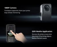 QIDI Tech Q1 Pro Impresora 3D, motores Z dobles, cámara de calor a 60°C, impresión a 350°C, hot-end de tres metales, nivelación automática, alta velocidad ≤600mm/s, procesador de 64 bits, detección de filamento, 245x245x240mm - details 12