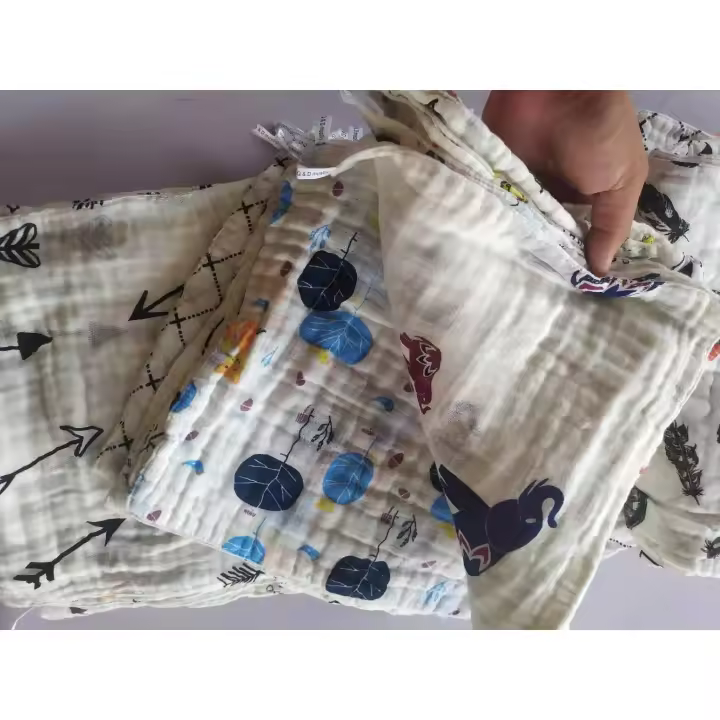 Pañuelo de algodón puro de ocho capas de algodón de bambú como regalo de actividad, regalo para miembros de la tienda materna e infantil, toalla para lavarse la cara, toalla para niños - 1
