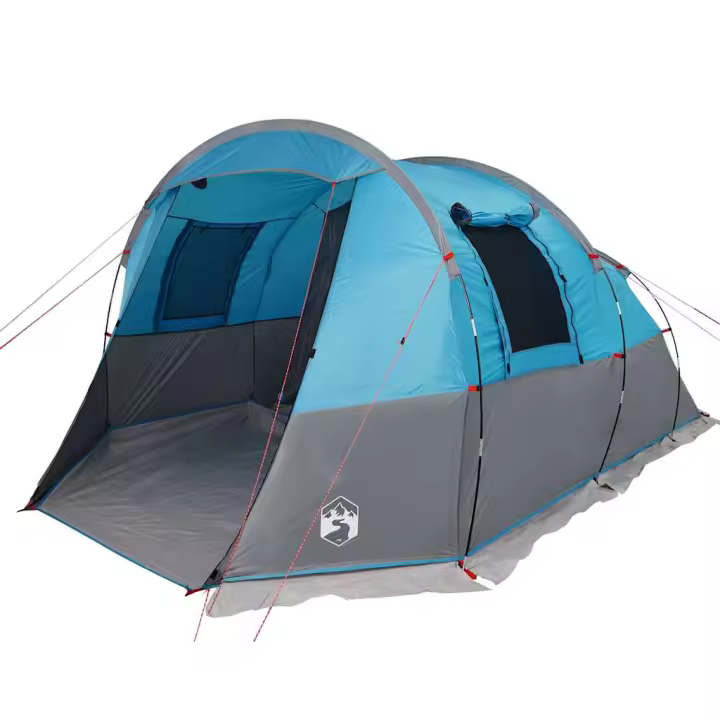 vidaXL Tienda de campaña túnel para 4 personas impermeable azul - 1