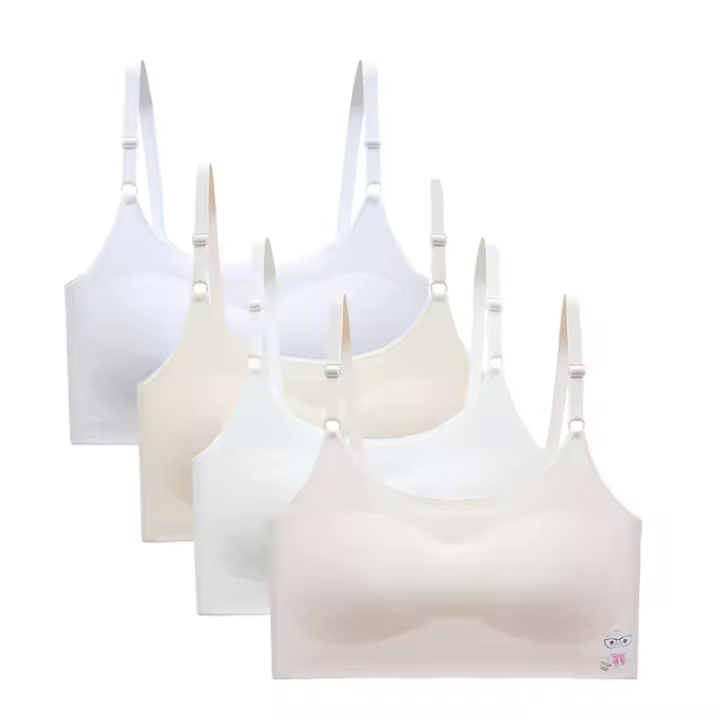 Sujetador Deportivo Para Niñas 10-16T Cruzado Sin Costuras Con Cojín Desmontable Cómodo Y Ajustable Para Entrenamiento - 1