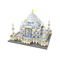 Conjunto De Bloques De Construcción De Arquitectura Famous Del Mundo Taj Mahal India Castillo Modelo Micro Bloques DIY Juguete Asamblea Para Adultos Y Niños - details 4
