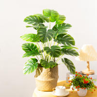 Planta Artificial De Palmera Tropical Grande 65cm Hojas De Tortuga Falsas Árboles De Plástico Monstera Para Decoración De Habitaciones Exteriores Y Domésticas - details 3