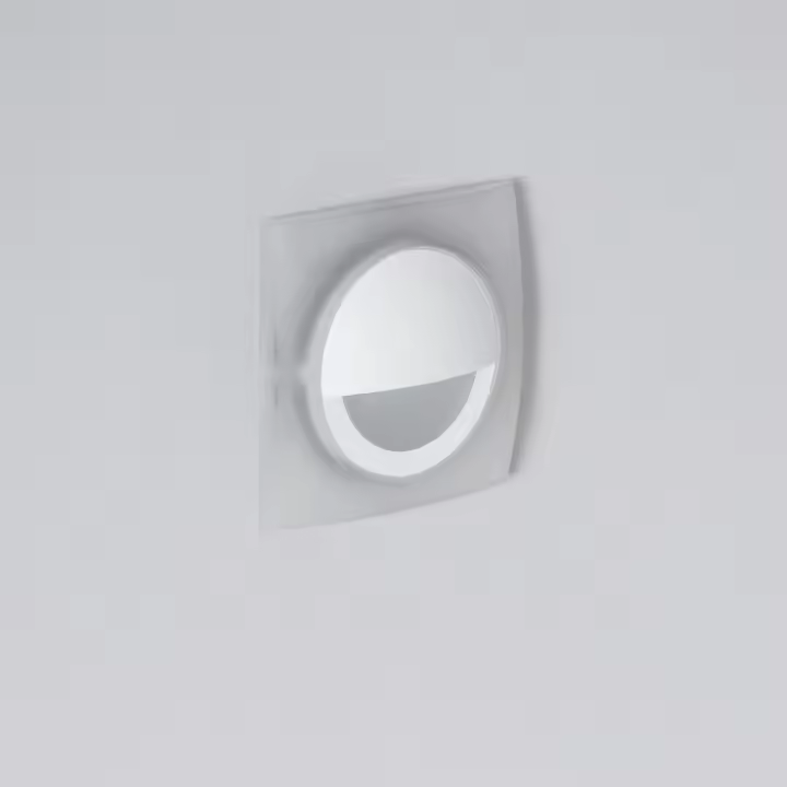 Baliza LED 3W Empotrable Pared Cuadrado Blanco Occulare - 1