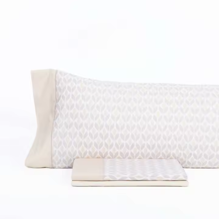 Llartextil Juego de Sábanas Karamelo Aruma Beige - Sábanas Transpirables y Duraderas - 1