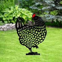 Adorno Decorativo De Jardín De Ponedora De Huevos De Acero Inoxidable Arte De Pollo Para Exterior Patio Jardín Atracción De Pared Regalo Para Cumpleaños - details 22