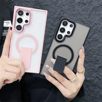 Funda De Teléfono Magnética De Lujo Mate Y Transparente Para Samsung Galaxy S24 S23 Ultra plus Compatible Con Magsafe Carga Inalámbrica Soporte Trasero Resistente a Arañazos Y Huellas Con Soporte Y Almohadilla Antideslizante - details 5