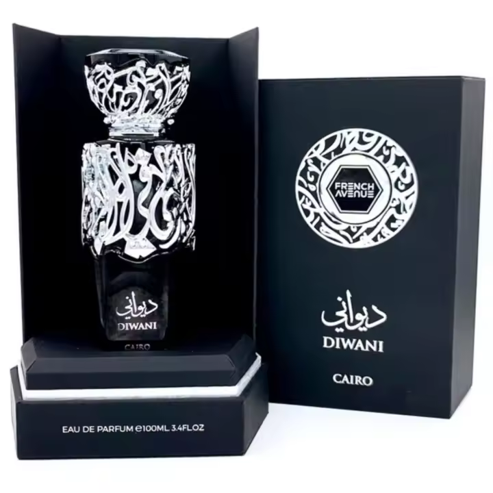 Perfume arabe unisex Diwani Cairo French Avenue 100ml,Fragancia femenina y masculina lujosa, sensual, sexy Colonia de hombre y de mujer intensa, oriental, lujo árabe NOVEDAD - 1