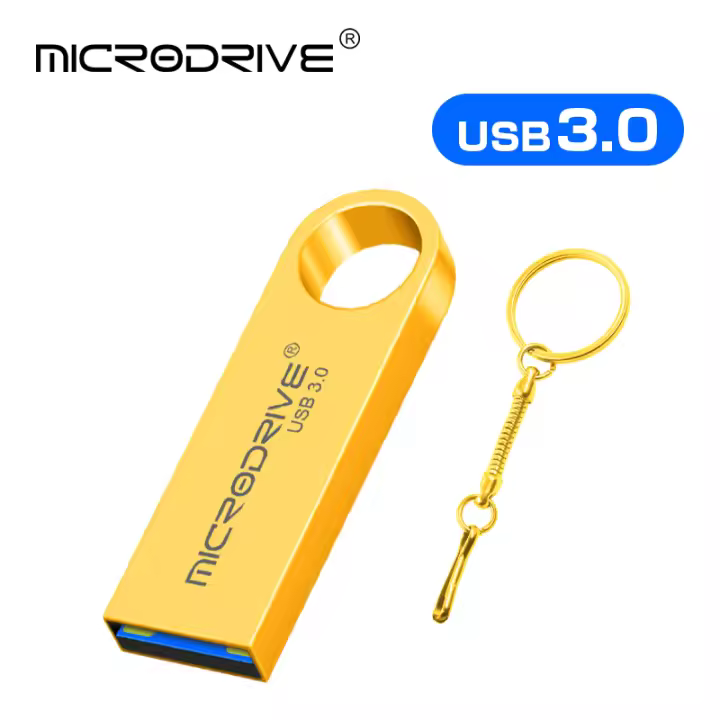 Llavero USB 3.0 De Metal 128GB 256GB 512GB Disco Flash Nuevo Pendrive 32GB 64GB Memoria Stick USB Para Computadora Y Teléfono Móvil - 1