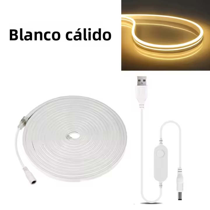 Tira De Luces LED Neón 5V USB Flexible Y Impermeable Con Control WiFi Tuya Alexa Para Decoración De Habitaciones Y Retroiluminación - 1