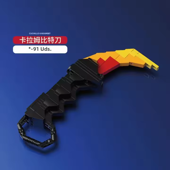 Bloques De Construcción DIY De La Serie CSGO Classic MOC Daga Juguetes De Arma Espada Para Niños Niñas Regalos De Navidad - 1