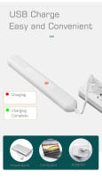 Lámpara Nocturna LED Con Sensor De Movimiento Recargable Magnética Para Mesa Iluminación Sin Cable USB Para Cocina Armario Pasillo - details 9