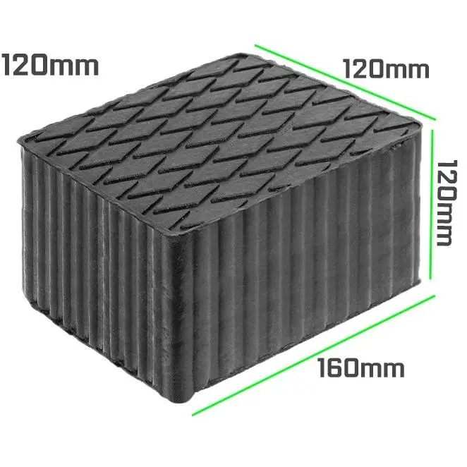 JOMAFA - TACO DE GOMA PARA ELEVADOR DE COCHE 160 x 120 mm, ALTURA 120 mm - 10323 - 1