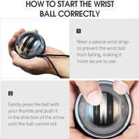 Bola De Poder En La Muñeca Con LED Inicio Automático Gyroscopio Entrenador De Agarre Ejercicio De Fitness Para Los Braza Y Músculos De La Mano Equipo Deportivo Para El Hogar - details 17