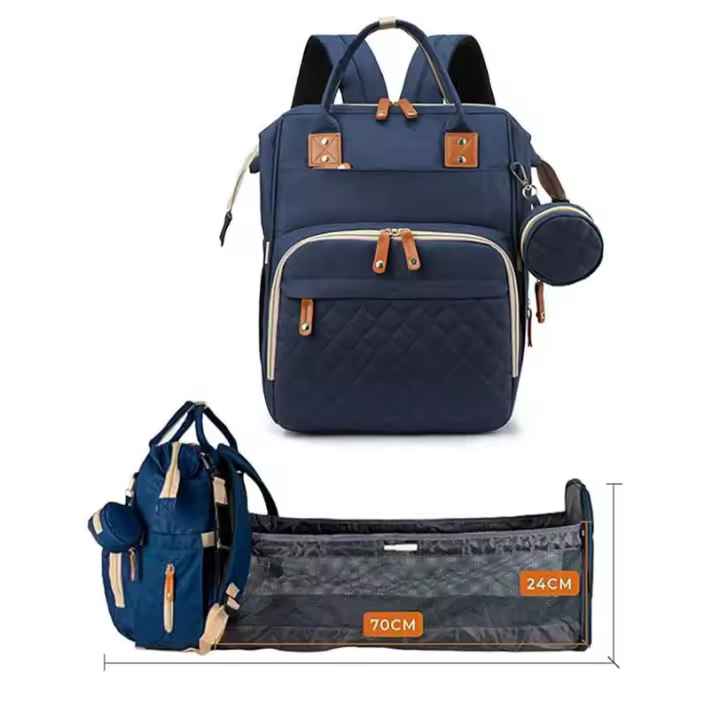 Mochara pañalera Bolso Grande con cambiador y Porta Chupete, Bolso maternidad madre o padre - 1