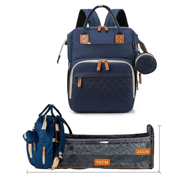 Mochara pañalera Bolso Grande con cambiador y Porta Chupete, Bolso maternidad madre o padre - 1