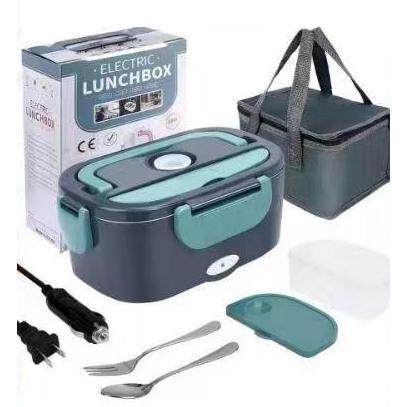 BIT Fiambrera con Calefacción, Fiambrera con Calefacción 3 en 1 (12V/24V/220V), Fiambrera con Calefacción Portátil de 1,5 L, Fiambrera con Calefacción de 40W para Coche, Camión, Casa o Camping(40W)