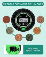 Alimentador automático de peces para acuario, dispensador automático de alimentos con temporizador, alimentador recargable con Cable USB, pantalla LCD - details 12