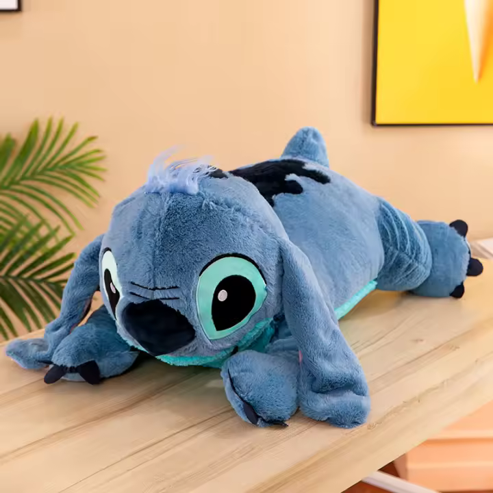 Muñeco De Peluche Grande Kawaii Disney Lilo Y Stitch Almohada De Peluche Para Niños Regalo De Cumpleaños Juguete De Animación Lindo Tamaño 45/60/80cm - 1