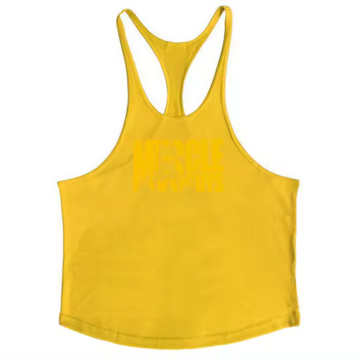 Gym Fashion Vest Men Casual Cotton Tank Top Sleeveless Breathable Muscle Shirt Bodybuilding Fitness Workout Sports Singlets - 1
