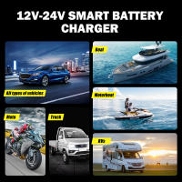 Cargador De Batería Automático FOXSUR 12V 24V Con Pantalla LCD Para Coche Motocicleta Camión Batería AGM Plomo-Acida Reparación De Pulso - details 11