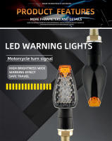 2pcs Lámpara Indicadora De Señal LED Para Motocicleta Universal Amarilla Faros Intermitentes Accesorios Para Motocicleta 12V - details 1