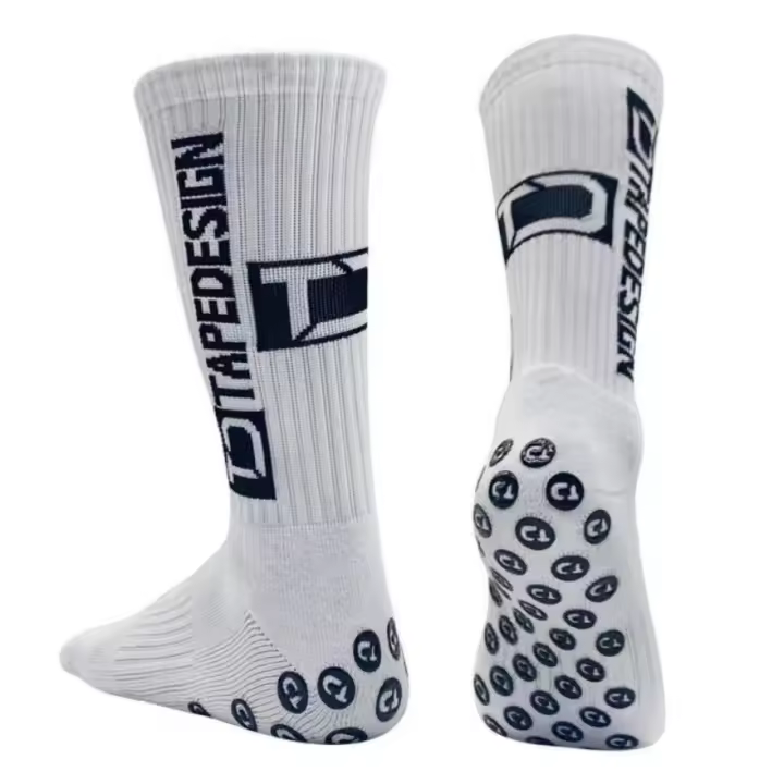 Calcetines De Fútbol Para Hombres De Media Altura Con Patrón Rayado Antideslizantes Y Resistentes Al Desgaste Deportivos - 1
