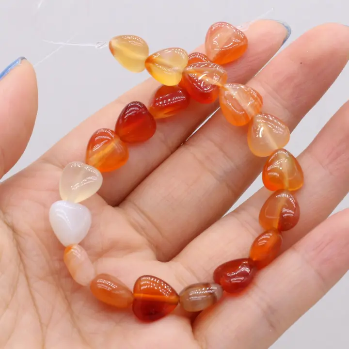 Bolas De Piedra Natural Para Joyería De Moda Hechas a Mano Con Ametistas Corazón Turquesa Y Opal Accesorios Para Collares Y Pulseras DIY - 1