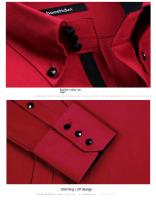 Camisa De Encaje Para Hombre Estilo Coreano Moda Formal Slim Fit Manga Larga Blanca Diseñadora Para Otoño Cuello Botón - details 8