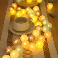 Cadena De Luces Navideñas Con 10 LED De Algodón USB Lámpara De Decoración Para Casa Exterior Boda Fiesta Colgante De Navidad - details 2