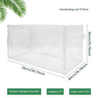 Carpa De Jardín Para Plantas Insecto-Resistente Y Anti-Pájaros PVC Cubierta Temporada Fría Calentamiento Invernadero Portátil Protección UV Y Viento - details 1