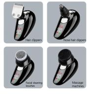 Afeitadora Eléctrica 5 En 1 Para Hombres Cabeza Lisa Peluca Afeitadora De Nariz Cuchilla Flotante 7D Afeitadora De Barba Recargable Razor - details 13