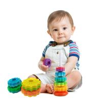 Torre De Arcoíris Giratoria Para Bebés Juguete Educativo Montessori Torre De Pila Giratoria Sensorial Regalo Para Niños Y Niñas Edad 1-6 Años - details 5