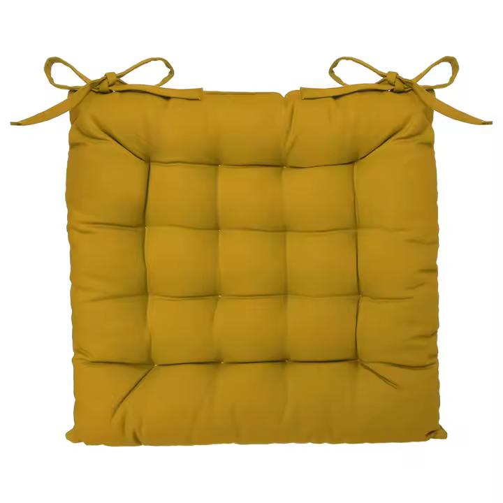 COJIN PARA SILLA COLOR MOSTAZA 38x38cm - 1