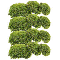 12 Pcs Piedras De Mostrador Artificiales Para Bonsái Decoración De Micro Paisaje Imitación De Rocas Mostrador Verdes Falso Plantón Para Oficina - details 5