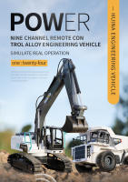 Huina 1:24 Excavadora RC Alloy Dumper Control Remoto 9CH Tractor Camión Crawler Regalo Para Niños Metal Y Plástico - details 0