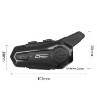 Intercomunicador De Casco X1 plus Motor Bluetooth 5.0 Headset Inalámbrico Para Motocicleta Con Altavoz Y Habla Libre 1000m Para 2 Conductores - details 15