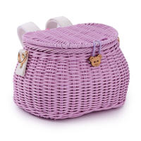 Cesta De Bicicleta Para Niños Accesorios De Bicicleta Hecha De Plástico Y Hilo Tela Adecuada Para Bicicletas Y Scooters Color Variado Tamaño Approx 18cm X 15cm X 13cm - details 14
