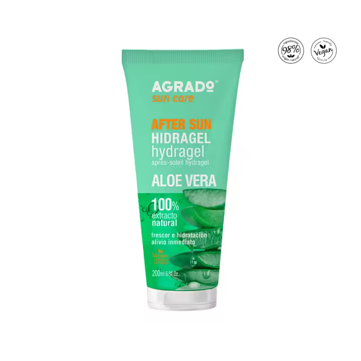 Agrado  - Aftersun Hidragel Aloe Vera 100% Natural | Alivio Inmediato, Hidratación Refrescante y Absorción Rápida - 1