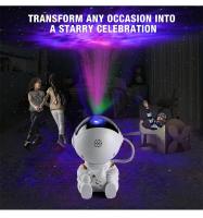 Proyector De Estrellas Y Astronauta Galaxy Luz Nocturna LED Decoración Para Dormitorio Regalo Para Niños Forma De Dibujos Animados Incluye Bombilla - details 7