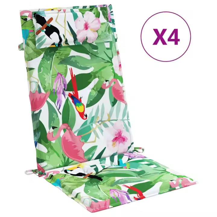 Zapatos de Silla con respaldo alto 4 UDS Oxford lona multicolor - 1