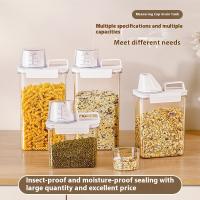 Contenedor De Almacenamiento Airtight Para Detergente De Lavandería 2300ml Con Tapa Caja De Polvo De Detergente Sellado Etiquetas Incluidas Para Alimentos Y Químicos - details 2