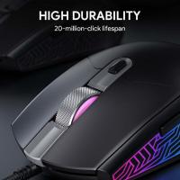 AUKEY GM-F3 MOUSE DA GAMING 7200 DPI RGB OPTICAL SENSOR 6 TASTI PROGRAMMABILI - details 2
