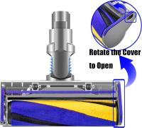 Cepillo suave para suelos duros, compatible con V7 V8 V10 V11 V15v7v8v10v11 Cepillo para suelos con accionamiento directo y luz verde WKD, ilumina el polvo oculto en suelos de parquet - details 3