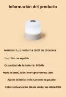 Lámpara De Noche Recargable RGB Para La Cama Con Control Remoto Y Batería De Longa Vida LED Para Decoración De Escritorio Y Dormitorio - details 15