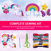 Kit De Costura DIY Para Niños 9/5 Piezas Conjunto De Manualidades De Animales Bonitos Para Crear Llaveros Y Adornos Hechos a Mano Regalos Para Principiantes - details 2