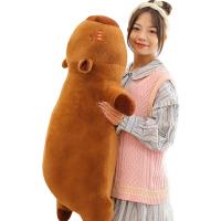 Muñeco De Peluche Kawaii Capybara Suave Almohada Sofá Para Descanso Y Sueño Juguete De Animal De Peluche Para Escuela Y Navidad - details 0