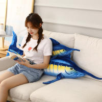 Muñeco De Peluche De Tuna Azul De 140 Cm Simulación Realista Almohada Larga De Pescado Marítimo Juguete Suave Para Decoración Creativa - details 9